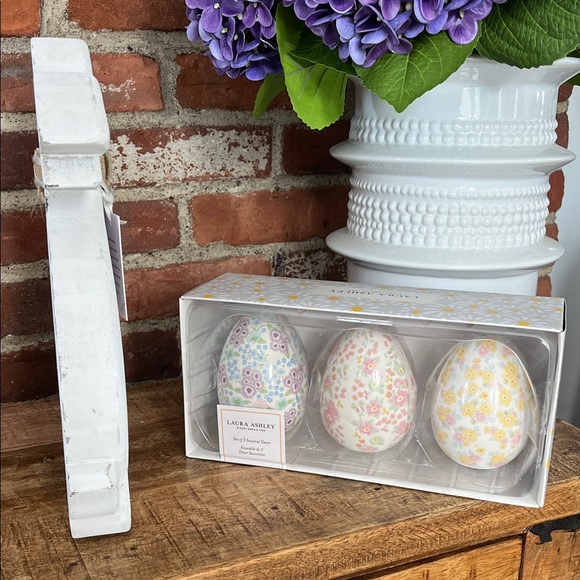 White Bunny Figurine with Floral Accent - Picture 9 of 14